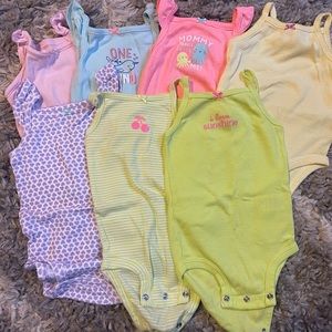Carters, onesie lot, 6 month